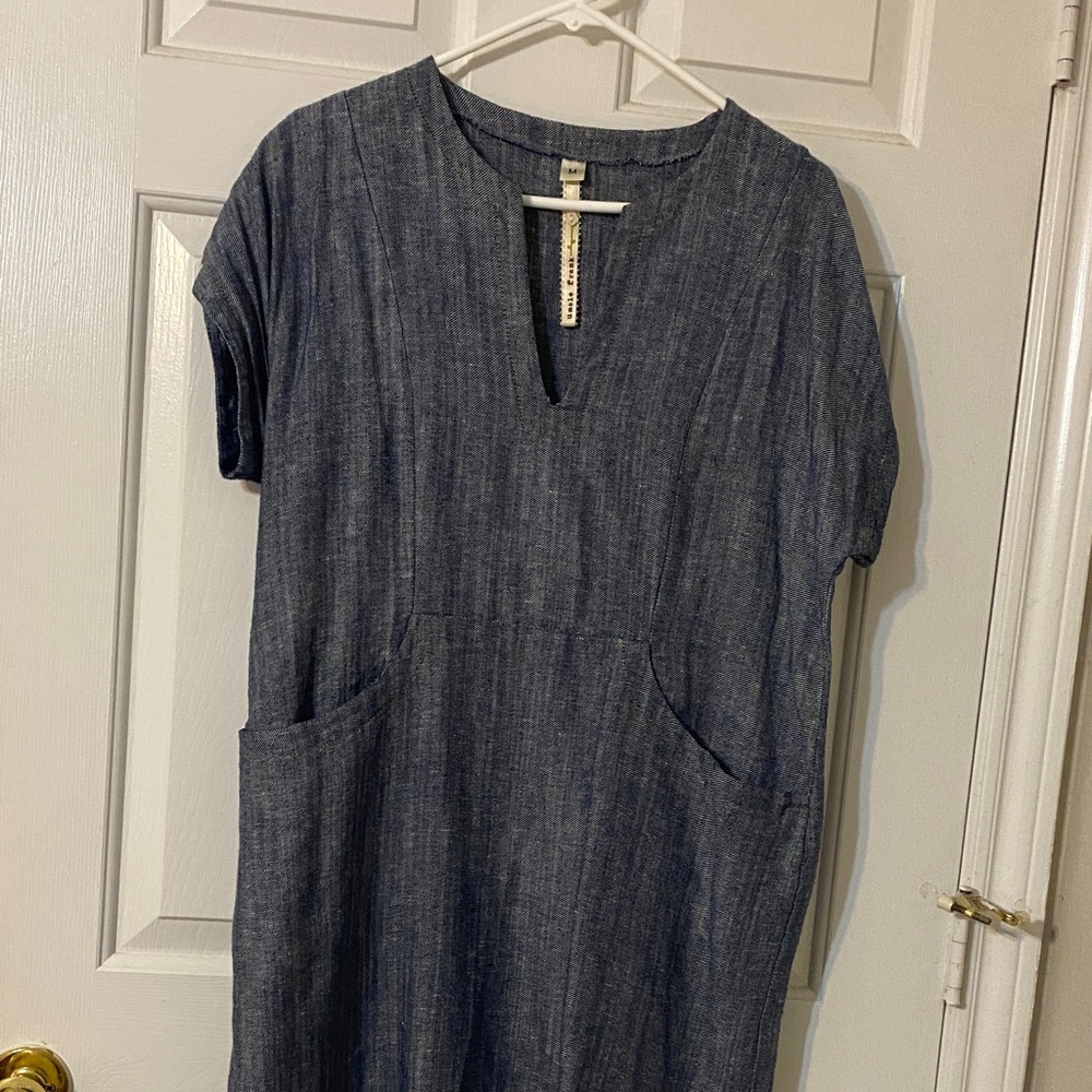 Uncle Frank Indigo Midi Dress